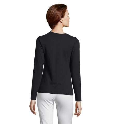 IMPERIAL Women lsl 190g - Deep Black bedrucken, Art.-Nr. S02075-DB-S IMPERIAL Women lsl 190g - Deep Black bedrucken, Art.-Nr. S02075-DB-S