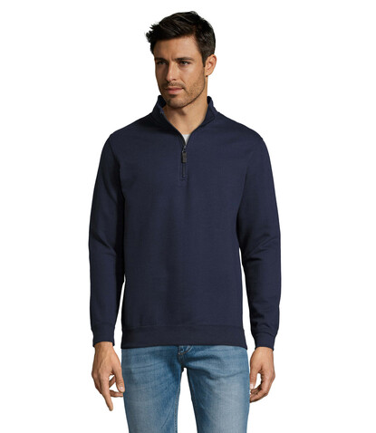 STAN Sweater Zip Kragen 260 - French Navy bedrucken, Art.-Nr. S02088-FN-XL STAN Sweater Zip Kragen 260 - French Navy bedrucken, Art.-Nr. S02088-FN-XL