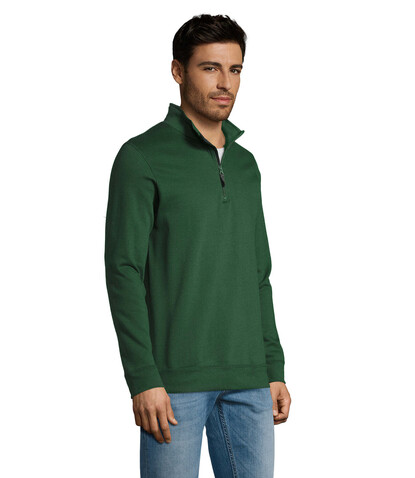 STAN Sweater Zip Kragen 260 - Bottle Green bedrucken, Art.-Nr. S02088-BO-S STAN Sweater Zip Kragen 260 - Bottle Green bedrucken, Art.-Nr. S02088-BO-S