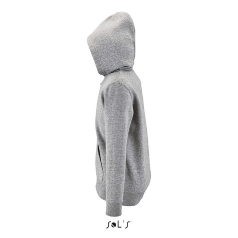 STONE KINDER HOODIE  260g - Grau-Melange 2 bedrucken, Art.-Nr. S02092-GY-3XL