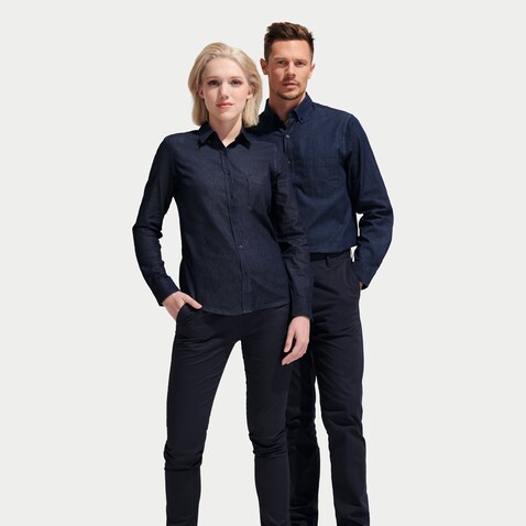 BARRY MEN DENIM SHIRTZ - Brut Denim bedrucken, Art.-Nr. S02100-EV-L