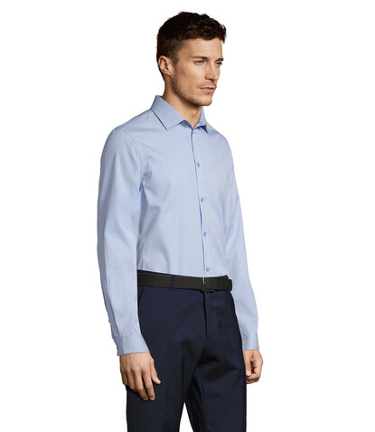 BRODY MEN HERRINGBONE - Sky Blue bedrucken, Art.-Nr. S02102-SK-XXL BRODY MEN HERRINGBONE - Sky Blue bedrucken, Art.-Nr. S02102-SK-XXL