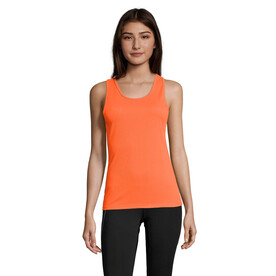 SPORTY TT WOMEN TANK TOP - Neon Orange bedrucken, Art.-Nr. S02117-NO-XXL