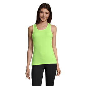 SPORTY TT WOMEN TANK TOP - Neon Yellow bedrucken, Art.-Nr. S02117-NE-XXL