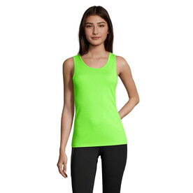 SPORTY TT WOMEN TANK TOP - Neon Green bedrucken, Art.-Nr. S02117-NG-XXL