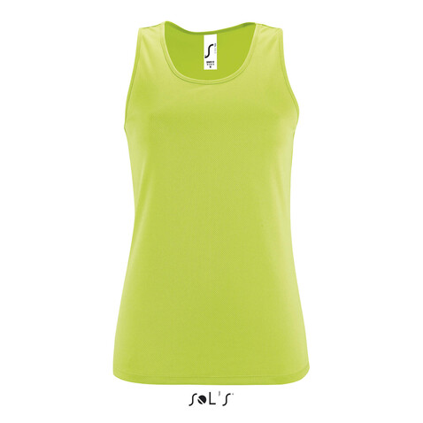 SPORTY TT WOMEN TANK TOP - Apple Green bedrucken, Art.-Nr. S02117-AG-S