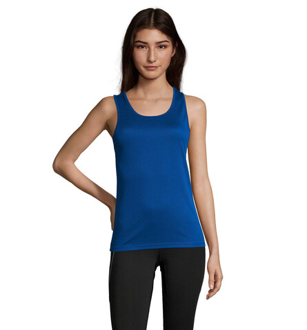 SPORTY TT WOMEN TANK TOP - Royal Blue bedrucken, Art.-Nr. S02117-RB-L
