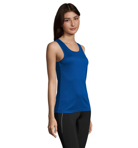 SPORTY TT WOMEN TANK TOP - Royal Blue bedrucken, Art.-Nr. S02117-RB-L