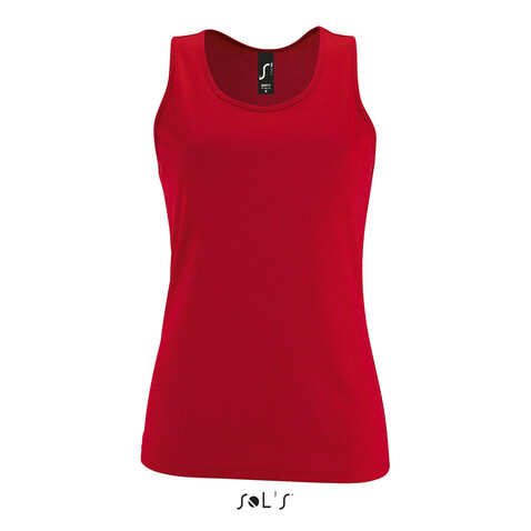 SPORTY TT WOMEN TANK TOP - Red bedrucken, Art.-Nr. S02117-RD-M SPORTY TT WOMEN TANK TOP - Red bedrucken, Art.-Nr. S02117-RD-M