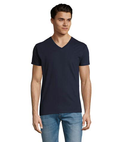IMPERIAL HERREN V SHIRT 190-WH-3XL - French Navy bedrucken, Art.-Nr. S02940-FN-M