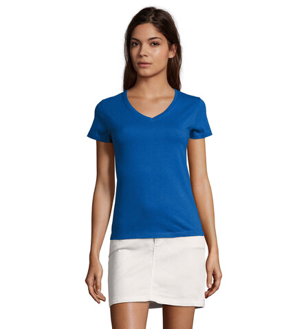 IMPERIAL WOMENV T-SHIRT 190 - Royal Blue bedrucken, Art.-Nr. S02941-RB-XL IMPERIAL WOMENV T-SHIRT 190 - Royal Blue bedrucken, Art.-Nr. S02941-RB-XL
