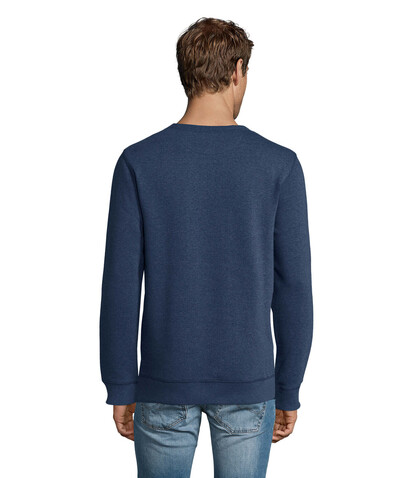 SULLY Herren Sweater 280g - Heather Denim bedrucken, Art.-Nr. S02990-HD-XXL