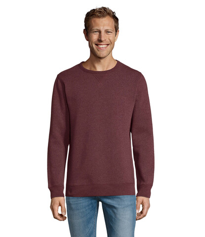 SULLY Herren Sweater 280g - Heather Oxblood bedrucken, Art.-Nr. S02990-HX-XXL