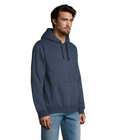 SPENCER Herren Sweater 280 - Heather Denim bedrucken, Art.-Nr. S02991-HD-XL