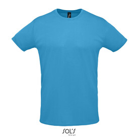 SPRINT UNIT-SHIRT 130g - Aqua bedrucken, Art.-Nr. S02995-AQ-XL