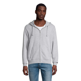 SPIKE HOOD HERREN 280gr - Grau-Melange 2 bedrucken, Art.-Nr. S03105-GY-3XL