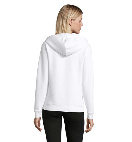 SPIKE HOOD DAMEN 280gr - White bedrucken, Art.-Nr. S03106-WH-M SPIKE HOOD DAMEN 280gr - White bedrucken, Art.-Nr. S03106-WH-M