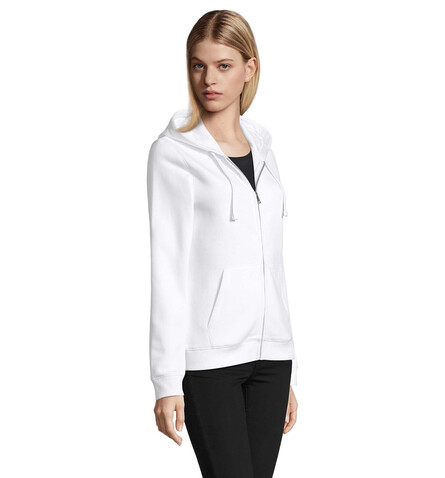 SPIKE HOOD DAMEN 280gr - White bedrucken, Art.-Nr. S03106-WH-M SPIKE HOOD DAMEN 280gr - White bedrucken, Art.-Nr. S03106-WH-M