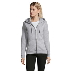 SPIKE HOOD DAMEN 280gr - Grau-Melange 2 bedrucken, Art.-Nr. S03106-GY-M
