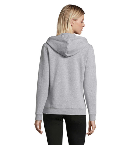 SPIKE HOOD DAMEN 280gr - Grau-Melange 2 bedrucken, Art.-Nr. S03106-GY-S