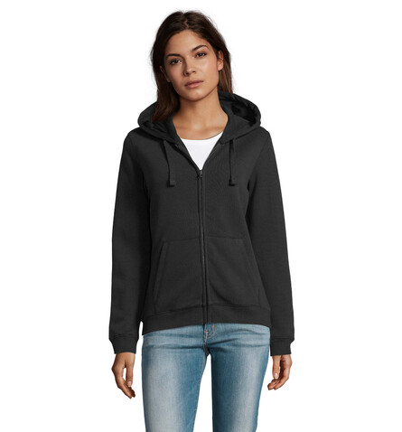 SPIKE HOOD DAMEN 280gr - Schwarz bedrucken, Art.-Nr. S03106-BK-XL