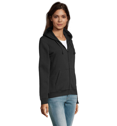 SPIKE HOOD DAMEN 280gr - Schwarz bedrucken, Art.-Nr. S03106-BK-XL