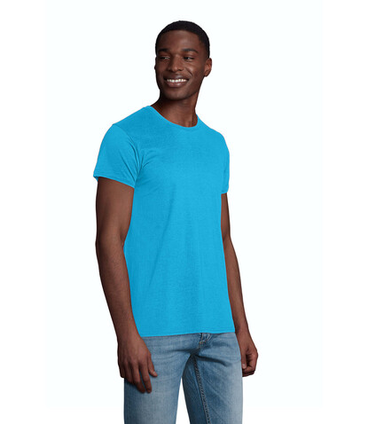 PIONEER MEN T-Shirt 175g - Aqua bedrucken, Art.-Nr. S03565-AQ-XS PIONEER MEN T-Shirt 175g - Aqua bedrucken, Art.-Nr. S03565-AQ-XS