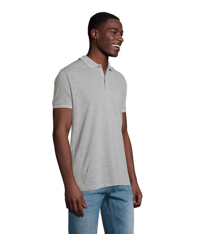 PLANET MEN Polo 170g - Grau-Melange 2 bedrucken, Art.-Nr. S03566-GY-XXL PLANET MEN Polo 170g - Grau-Melange 2 bedrucken, Art.-Nr. S03566-GY-XXL