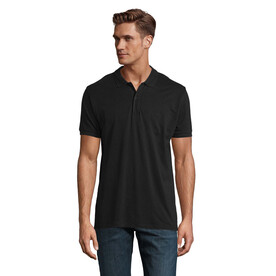 PLANET MEN Polo 170g - Schwarz bedrucken, Art.-Nr. S03566-BK-XXL