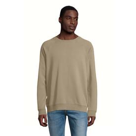 SPACE Unisex Sweater 280g - Khaki bedrucken, Art.-Nr. S03567-KH-XXS