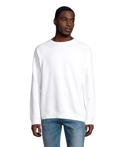 SPACE Unisex Sweater 280g - White bedrucken, Art.-Nr. S03567-WH-XXS SPACE Unisex Sweater 280g - White bedrucken, Art.-Nr. S03567-WH-XXS