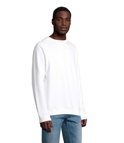 SPACE Unisex Sweater 280g - White bedrucken, Art.-Nr. S03567-WH-XXS SPACE Unisex Sweater 280g - White bedrucken, Art.-Nr. S03567-WH-XXS