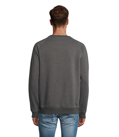 SPACE Unisex Sweater 280g - Charcoal Melange bedrucken, Art.-Nr. S03567-CE-XL
