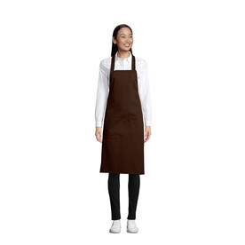 GAMMA SCHÜRZE MIT TASCHEN 240 - Chocolate bedrucken, Art.-Nr. S03569-CH-M