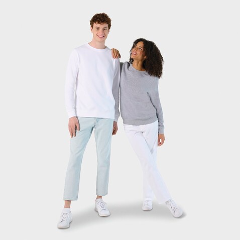 COMET SWEATER 280g - White bedrucken, Art.-Nr. S03574-WH-M COMET SWEATER 280g - White bedrucken, Art.-Nr. S03574-WH-M