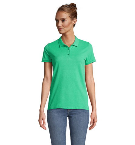PLANET WOMEN Polo 170g - Frühlingsgrün bedrucken, Art.-Nr. S03575-EO-XXL