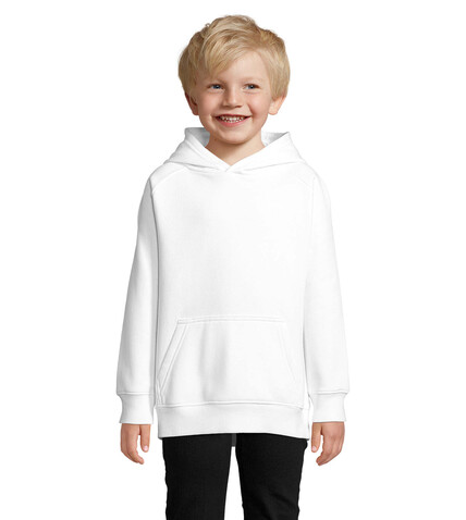 STELLAR KINDER KAPUZENPULLI - White bedrucken, Art.-Nr. S03576-WH-4XL