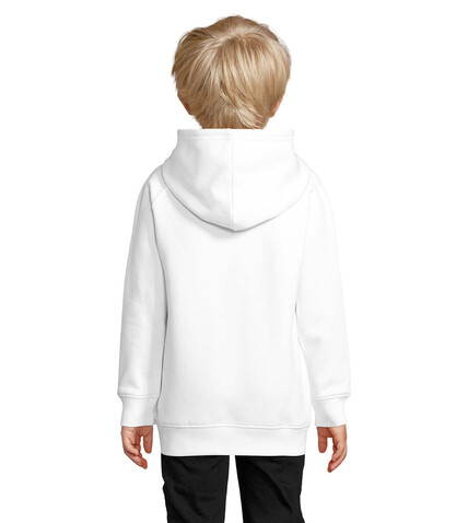 STELLAR KINDER KAPUZENPULLI - White bedrucken, Art.-Nr. S03576-WH-4XL