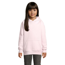 STELLAR KINDER KAPUZENPULLI - Pale Pink bedrucken, Art.-Nr. S03576-PP-L