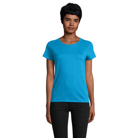 PIONEER WOMEN T-Shirt 175g - Aqua bedrucken, Art.-Nr. S03579-AQ-XXL