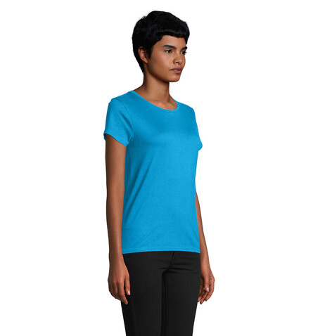 PIONEER WOMEN T-Shirt 175g - Aqua bedrucken, Art.-Nr. S03579-AQ-XL