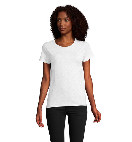 PIONEER WOMEN T-Shirt 175g - Ash bedrucken, Art.-Nr. S03579-AS-L PIONEER WOMEN T-Shirt 175g - Ash bedrucken, Art.-Nr. S03579-AS-L
