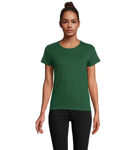 PIONEER WOMEN T-Shirt 175g - Bottle Green bedrucken, Art.-Nr. S03579-BO-M