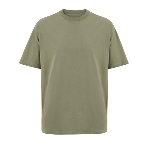 BOXY MEN T-SHIRT OVERSIZE - Khaki bedrucken, Art.-Nr. S03806-KH-M BOXY MEN T-SHIRT OVERSIZE - Khaki bedrucken, Art.-Nr. S03806-KH-M