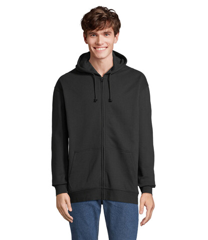 CARTER Full Zip Hoodie - Schwarz bedrucken, Art.-Nr. S03812-BK-XXS CARTER Full Zip Hoodie - Schwarz bedrucken, Art.-Nr. S03812-BK-XXS