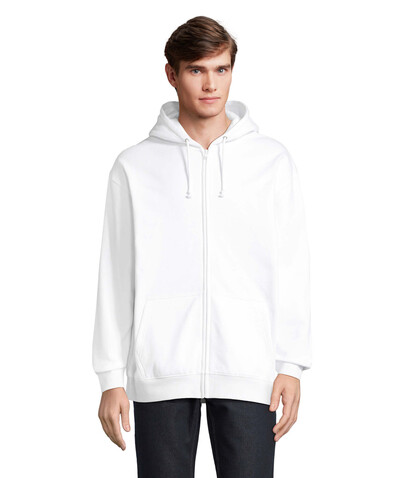 CARTER Full Zip Hoodie - White bedrucken, Art.-Nr. S03812-WH-XXL CARTER Full Zip Hoodie - White bedrucken, Art.-Nr. S03812-WH-XXL