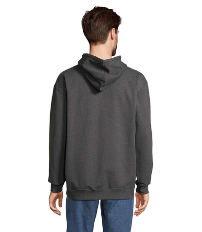 CARTER Full Zip Hoodie - Charcoal Melange bedrucken, Art.-Nr. S03812-CE-S