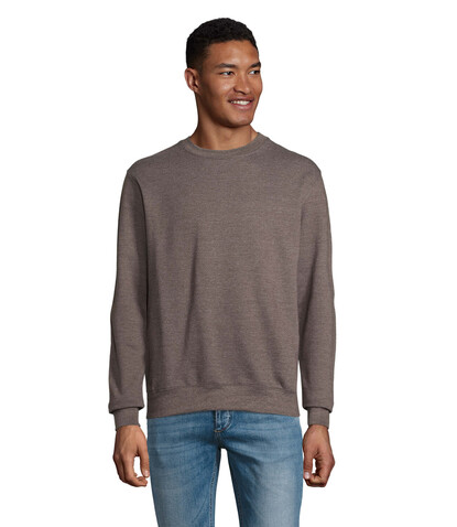 COLUMBIA UNISEX SWEATSHIRT - Charcoal Melange bedrucken, Art.-Nr. S03814-CE-XXL