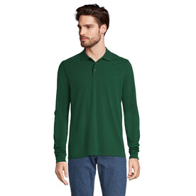 PRIME LSL UNISEX POLO 200 - Bottle Green bedrucken, Art.-Nr. S03983-BO-XL
