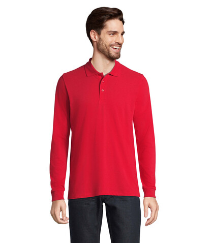 PRIME LSL UNISEX POLO 200 - Red bedrucken, Art.-Nr. S03983-RD-XS PRIME LSL UNISEX POLO 200 - Red bedrucken, Art.-Nr. S03983-RD-XS